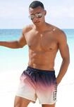 Badeshorts BUFFALO "Rick", Herren, Gr. S (46/48), N-Gr, orange (schwarz, orange),