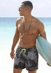 Badeshorts VENICE BEACH "Mat", Herren, Gr. S (46/48), N-Gr, grau (grau, schwarz),