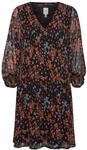 Midikleid ICHI "Damen Kleid IHBALLY", Damen, Gr. 36, N-Gr, schwarz (schwarz...