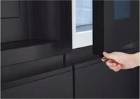LG Side-by-Side "GSXE90", Energieeffizienz: D, silber (essence matte schwarz),