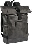 Rucksack CAMEL ACTIVE "Laos", Damen, Gr. B/H/T: 39cm x 44cm x 12cm, schwarz,