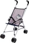Puppenbuggy BAYER "bordeaux mit Einhorn", grau (grau mit schmetterling),...