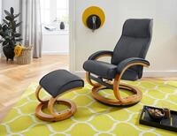 Relaxsessel HOME AFFAIRE "Lille, TV-Sessel, Sessel mit Hocker, Wohnzimmer", grau