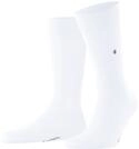 Socken BURLINGTON "Lord", Herren, Gr. 40-46, wei&szlig;, Baumwollmischung, unifarben,