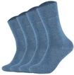 Kurzsocken CAMANO "Socken 4er Pack", Damen, Gr. 35-38, blau (hellblau), Obermaterial: