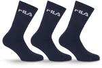 Tennissocken FILA "UNISEX CREW TENNIS FULL TERRY SOCKS", Damen, Gr. 35-38, blau