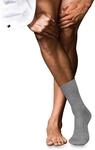 Socken FALKE "No. 13 Finest Piuma Cotton", Herren, Gr. 39-40, grau (m.grau mel