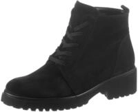 Schn&uuml;rboots WALDL&Auml;UFER "H-LUISE", Damen, Gr. 4 (37), schwarz, Veloursleder,