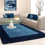 Hochflor-Teppich AYYILDIZ TEPPICHE "Life Shaggy 1503", blau (navy), B:200cm H:30mm