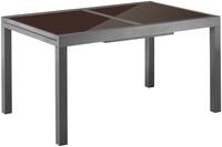 Gartentisch MERXX "Amalfi", grau (anthrazit), B:90cm H:75cm T:140cm, Tische,