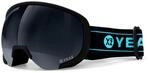 Skibrille YEAZ "Ski- und Snowboard-Brille schwarz/matt schwarz BLACK RUN", schwarz,