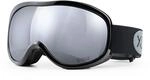 Skibrille YEAZ "Ski- und Snowboard-Brille silber/schwarz STEEZE", silber,