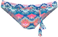 Bikini-Hose VENICE BEACH "Face", Damen, Gr. 34, N-Gr, blau (blau, orange), Polyamid,