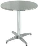 Gartentisch GARDEN PLEASURE "Stehtisch BISTRO, rund Stahl, Alu,s", silber