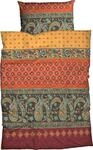 Bettw&auml;sche CASATEX "Murillo", orange (terra), B/L: 155cm x 220cm, 1 Stk., 1 Stk.,