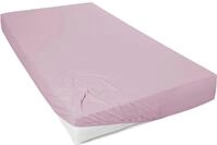 Spannbettlaken PRIMERA "Mako-Feinjersey Spannbetttuch", lila (mauve), B:120cm