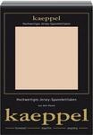 Spannbettlaken KAEPPEL "Single Jersey Mako Elasthan", beige (leinen), L:200cm,