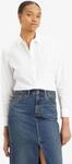 Hemdbluse LEVI'S "The Classic", Damen, Gr. S (36), wei&szlig; (hellwei&szlig;_vm), Web,