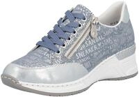 Sneaker RIEKER, M&auml;dchen, Gr. 36, blau (hellblau), Lederimitat, metallic, Schuhe
