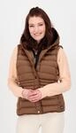 Steppweste LPO "GIMOUR VAIL VEST Women", Damen, Gr. 40 (M), braun, Web, 100%