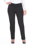 Straight-Jeans KJBRAND "Babsie", Damen, Gr. 42, N-Gr, schwarz, Denim/Jeans,