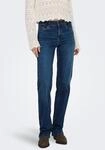 Straight-Jeans ONLY "ONLBLUSH MID STRAIGHT DNM TAI021 NOOS", Damen, Gr. XL (42),