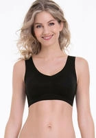 Bustier ANITA "Damen Bustier Essentials", Damen, Gr. XS, N-Gr, schwarz, Stoff,