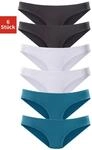 Bikinislip, Damen, Gr. 40/42, Microfaser, gr&uuml;n (petrol, schwarz, wei&szlig;), Microfaser,