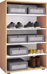 Schuhschrank VCM "XXL Holz Gro&szlig;er Schuhschrank Schuhregal Lona 5", braun (buche),