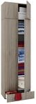 Kleiderschrank VCM "Kleiderschrank Mehrzweckschrank Schrank Vandol", braun (sonoma,