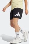 Shorts ADIDAS SPORTSWEAR "ESSENTIALS KIDS", Jungen, Gr. 128, N-Gr, schwarz-wei&szlig;