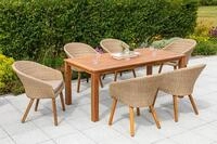 Garten-Essgruppe MERXX "Arrone", beige (natur, cappuccino), B:60cm H:83cm...