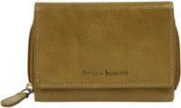 Geldb&ouml;rse BRUNO BANANI, Damen, gelb, Leder, leicht gl&auml;nzend, unifarben,