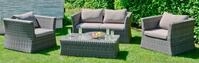 Gartenlounge-Set GARDEN PLEASURE "AVILA", grau (dunkelgrau), Sitzm&ouml;bel-Sets,