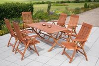 Garten-Essgruppe MERXX "Commodoro", beige (natur), Sitzm&ouml;bel-Sets, Garten-Essgruppe
