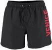 Badeshorts VENICE BEACH, Herren, Gr. S (46/48), N-Gr, schwarz, Microfaser,