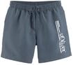 Badeshorts S.OLIVER "Philip", Herren, Gr. S (46/48), N-Gr, blau, Microfaser,