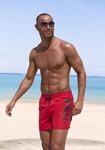 Badeshorts VENICE BEACH, Herren, Gr. S (46/48), N-Gr, rot, Microfaser, Microfaser,