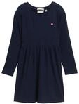 Midikleid TOM TAILOR, M&auml;dchen, Gr. 116/122, N-Gr, blau (sky captain blau), Web,