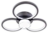 N&Auml;VE LED Deckenleuchte "Cimo", schwarz, 1, &Oslash; 43,6cm H: 9,5cm, 1 Stk., Leuchten,