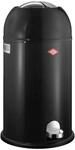 M&uuml;lleimer WESCO "Kickmaster", schwarz, B:37,5cm H:69cm T:37,5cm, Stahlblech,