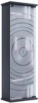 Media-Regal VCM "Holz CD DVD Stand Regal Schrank Glast&uuml;r Tilano M", schwarz