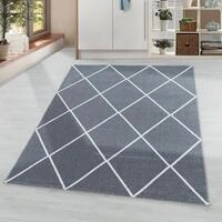 Teppich AYYILDIZ TEPPICHE "RIO 4601", silber (silberfarben), B:80cm H:8mm...