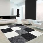 Hochflor-Teppich AYYILDIZ TEPPICHE "Life Shaggy 1501" Gr. 3, schwarz, B:120cm H:30mm