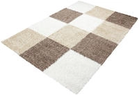 Hochflor-Teppich AYYILDIZ TEPPICHE "Life Shaggy 1501" Gr. 6, braun (mokka),...