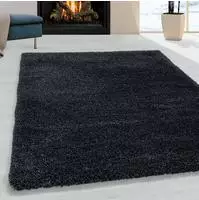 Hochflor-Teppich AYYILDIZ TEPPICHE "FLUFFY 3500, auch als L&auml;ufer und in Rund", grau
