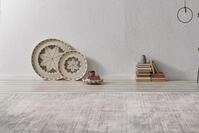 Teppich PADIRO "Bridget 125", silber (silberfarben), B:80cm H:10mm L:150cm, Viskose,