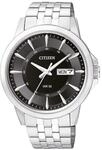 Quarzuhr CITIZEN, silber (silberfarben, schwarz), Armbanduhren, Herren, Quarzuhr,