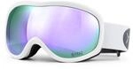 Skibrille YEAZ "Ski- und Snowboard-Brille violett/weiss STEEZE", lila, Sportbrillen,
