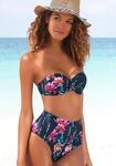 Highwaist-Bikini-Hose SUNSEEKER "Modern", Damen, Gr. 34, N-Gr, blau (marine,